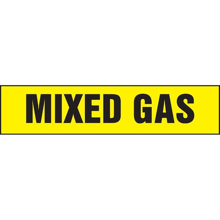 Accuform SAFETY LABEL MIXED GAS 2 in x 9 in LCHL583