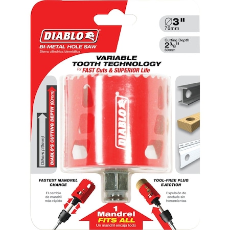 Diablo 2-3/4'' Bi-Metal Hole Saw DHS2750