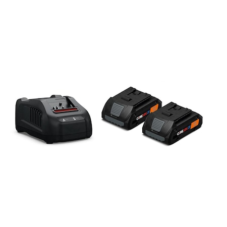Fein 18V 4.0 Ah Li-ion Battery Starter Set (2 batt + Charger) 92604228090
