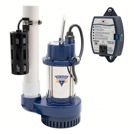 Pro Series Pumps SubmersibleSumpPump, 20ft, 13.375in, 115VAC S3050-DFC2