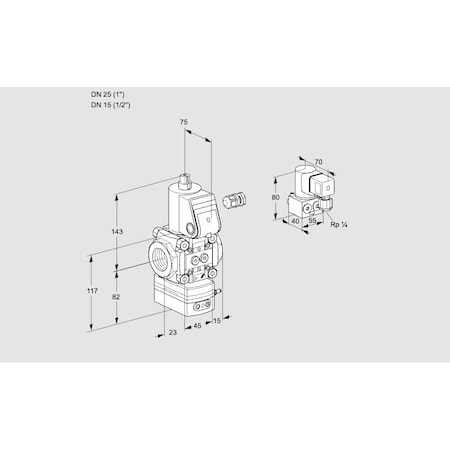 Honeywell Kromschroder VAD125/15R/NW-100B KS88007760