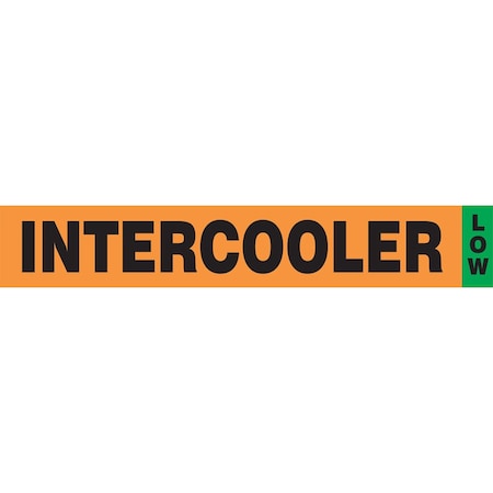 Accuform IIAR COMPONENT MARKER INTERCOOLERLOW RAC735