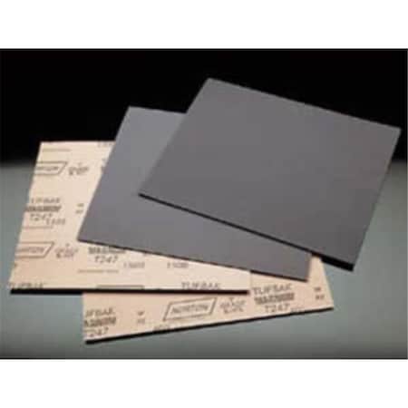 Norton Co 5.5 x 9 in. 2000 Grit Black Ice Waterproof Sanding Paper Sheets, 50PK NTN-39370