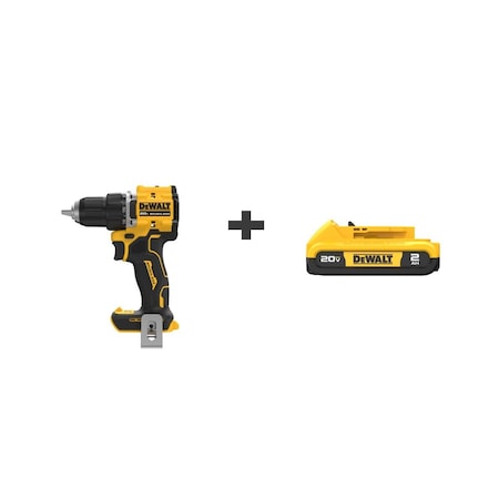 Dewalt 20V MAX Drill-Driver Kit, 1/2 in DCD794B/DCB203