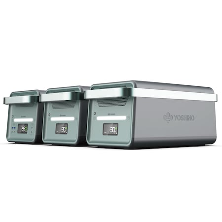Yoshino Solid-State Portable Power Station w/ Expansion Battery 7735Wh, 4000W/6000W Surge, UPS Backup Kit KB40E2