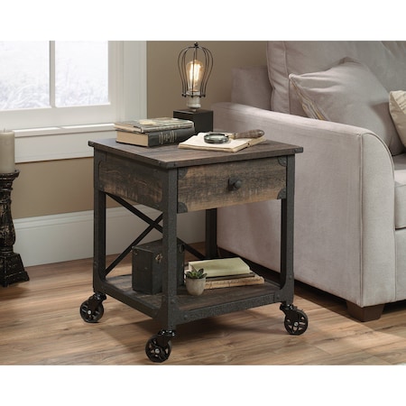 Sauder Side Table, 22.441 in W, 21.654 in L, 23.11 in H 423915