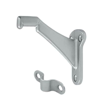 Dendesigns 3.25 in. Projection Hand Rail Brackets, Satin Chrome, Zinc DE590296