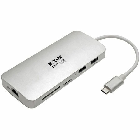Tripp Lite USB C Docking Station 4k w/USB Hub HDMI SD/Micro SD Gbe Charging U442-DOCK11-S