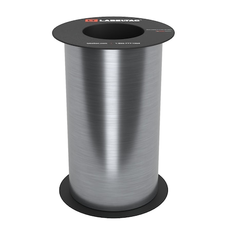 Labeltac Brushed Metal Stock 9in x 75ft LT9, Brushed Aluminum LT925-C