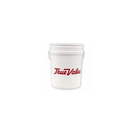 True Value Mfg Co White Plastic Pail, 5-Gallons 05GTVU12300