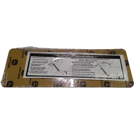 John Deere LABEL, JOHN DEERE OEM E86811 E86811
