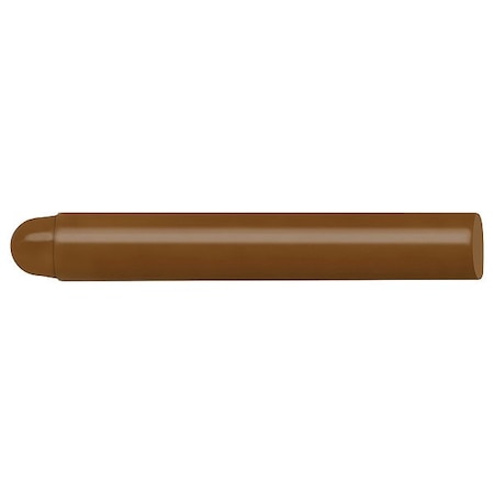 Markal Marking Crayon, 5 in L, Brown, Wax 82462G