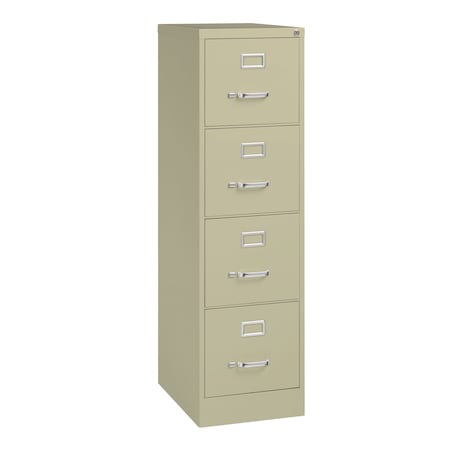 Hirsh 15" W 4 Drawer Vertical File Cabinet, Putty, Letter 17891