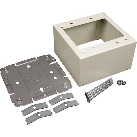 Legrand Device Box, 2400 Series, 2.75 in H, 4-3/4 in L, Ivory V2444-2