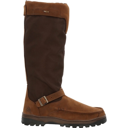 Rocky Waterproof Snake Boot, 9.5 M, Leather, 16 in H, Brown RKS0550