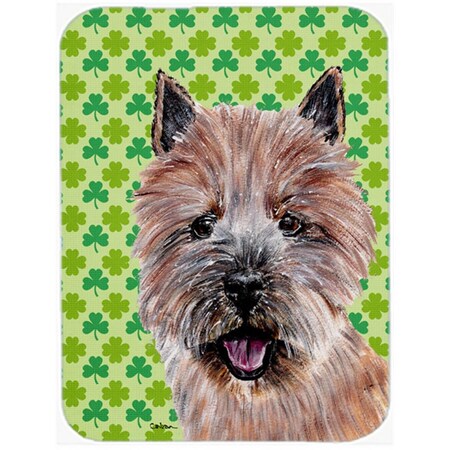 Skilledpower Norwich Terrier Lucky Shamrock St. Patricks Day Mouse Pad, Hot Pad Or Trivet, 7.75 x 9.25 In. SK888651
