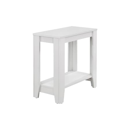 Homeroots 22" White Wood End Table With Shelf 333041