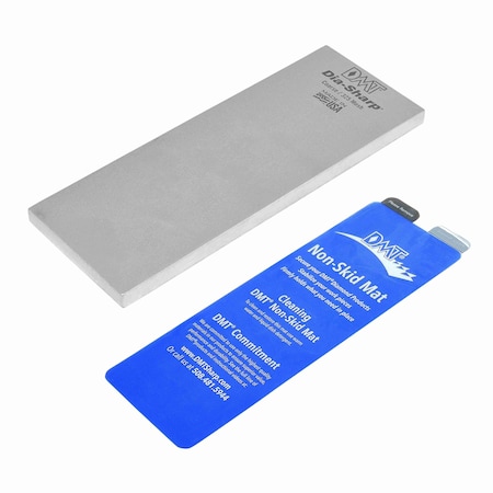 Dmt Single Grit Benchstone, 8 in W, 3 in L, 3/8 in H, Diamond, Coarse Grit, Silver D8C
