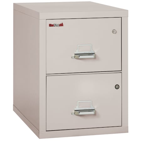 Fireking 2 Drawer, 1 Hr Fire Rated, Vertical, 31" Legal, Safe-In-A-File Platinum 2-2131-CPLSF