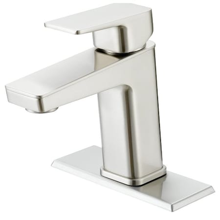 Boston Harbor Lavatory Faucet, 12 gpm, 1Faucet Handle, 1, 3Faucet Hole, MetalPlastic, Brushed Nickel FS6A0215NP