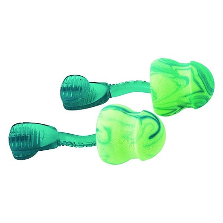 Moldex Glide(R) Disposable Foam Uncorded Earplugs, Bell Shape, 31 dB, Green, 100 PK 6980