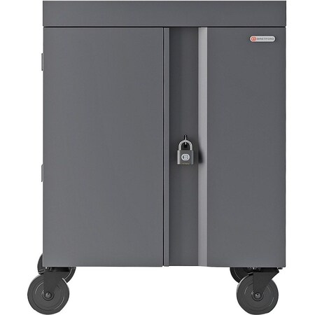 Bretford Charging Cart Ac For Up To 16 Devices W/Back Panel, 1.4 Inch W Slots TVC16PAC-CK