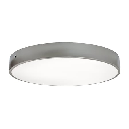Afx Bailey 19in LED Flush Mount, Satin Nickel BAYF19LAJUDSN