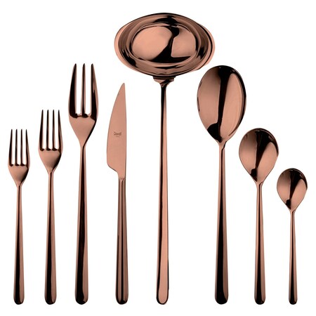 Mepra Linea Flatware Set - 43 Pieces - Bronze 109122043