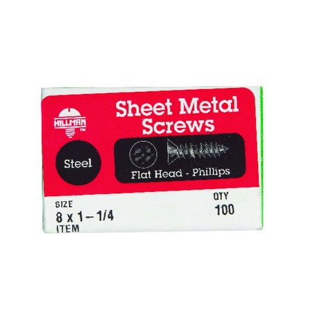 Hillman Zinc-plated Steel Flat Head 80189