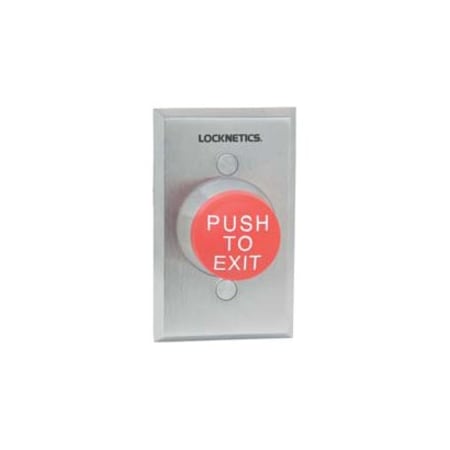Schlage Electronics Push to Exit Button, Red, Steel 623RD EX