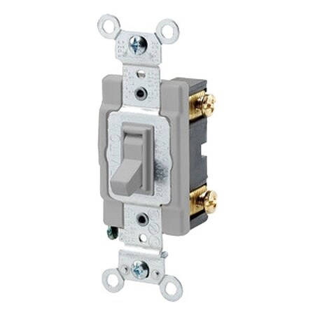 Leviton Toggle Framed Single-Pole, 20 Amp 54521-2GY