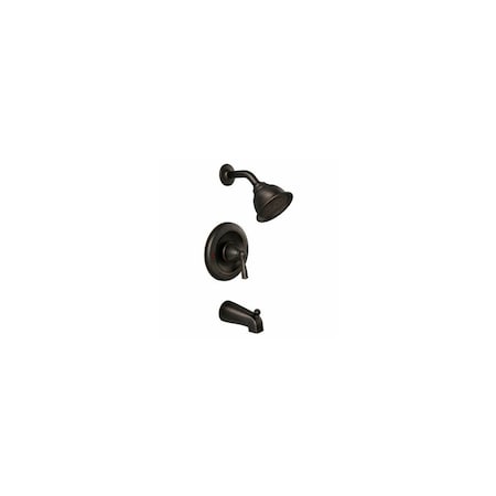 Moen Banbury Posi-Temp Single Handle Tub / Shower Faucet + Spray Head, Mediterranean Bronze 82910BRB
