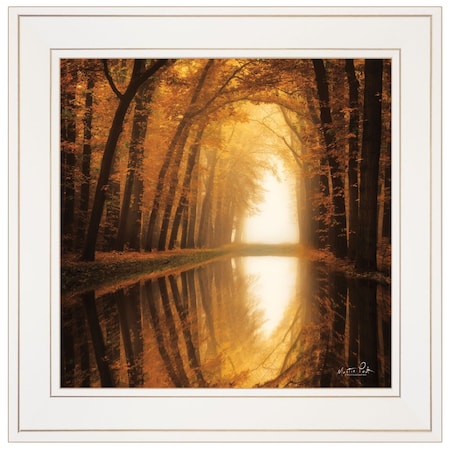 Homeroots Lochem Reflections 1 White Framed Print Wall Art 405483