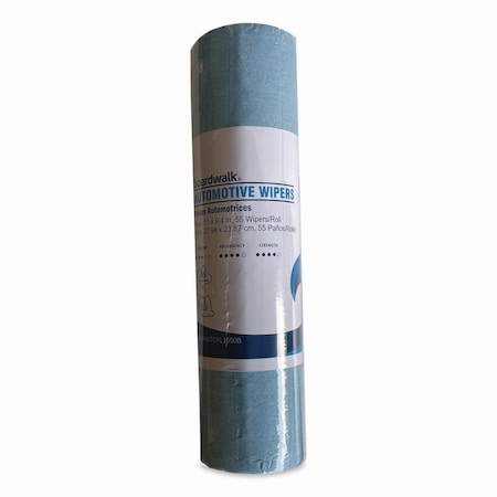 Boardwalk Automotive Wiper Rolls, 9.4 x 11, Blue, 55 Wipers, 30PK AUTORL1650B