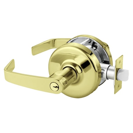 Corbin Russwin Grade 2 Classroom Cylindrical Lock, Newport Lever, Conventional Cylinder, Bright Brass Finish, Non- CL3855 NZD 605