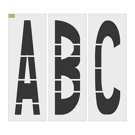 Rae IndividualStencil, LetterSet, LDPE 5370-060