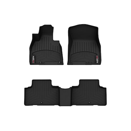 Weathertech Black, Front and Rear Floorliners 441621-1-2
