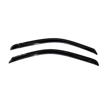 Ventshade Rainguards, Aerodynamic Design, Tape-On, Smoke, Acrylic, Set Of 2 92002