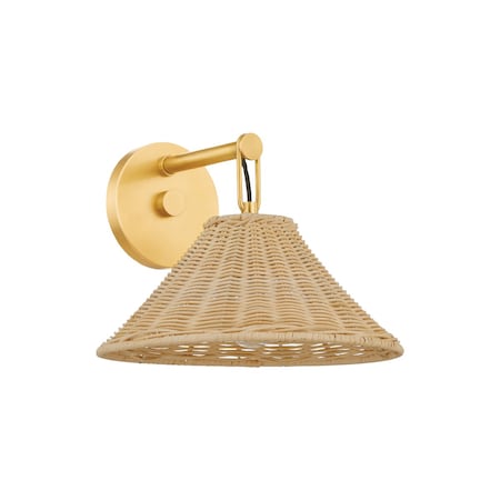 Mitzi Dalia 1 Light Wall Sconce 18 In. Aged Brass H831101-AGB