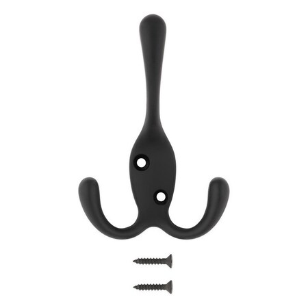 National Hardware Robe Hook, 35 lb, 3-Hook, Matte N830-623