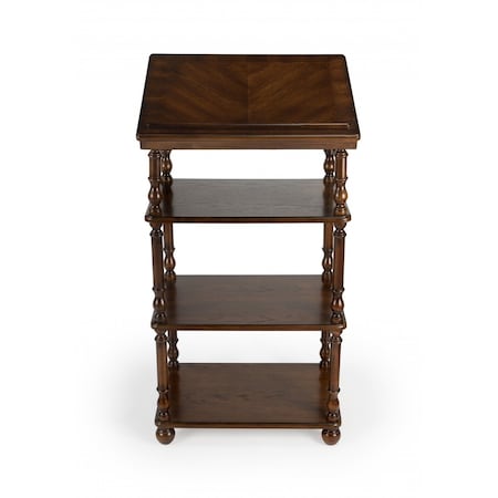 Homeroots 24" Brown Standing Desk 389446