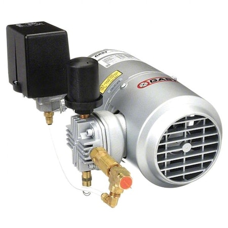 Gast Piston Air Compressor, Size 1/4", 1725 RPM 1LAA-46S-M100GX