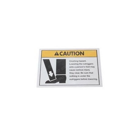 Genie REPLACEMENT DECAL, CRUSHING HAZARD 72186