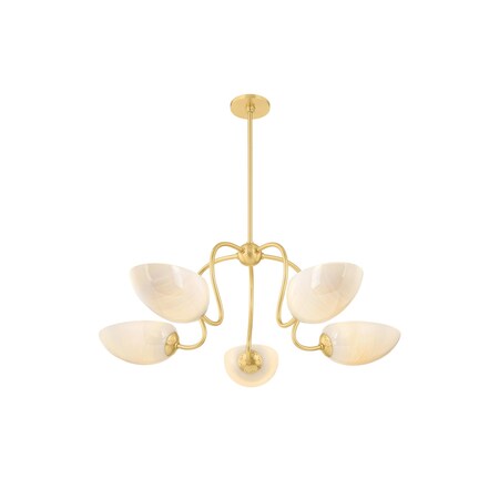 Mitzi Merida 22in wide 1 Light Pendant in Aged Brass H1076701L-AGB
