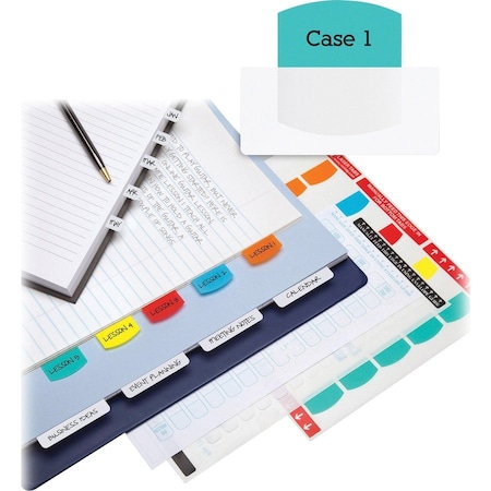 Redi-Tag Laser Index Tab/Blank, 375 Tabs, White/Multicolor 39020