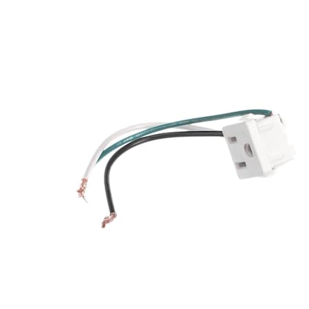 Hillphoenix Receptacle with Wire Leads, Female, White P063693H