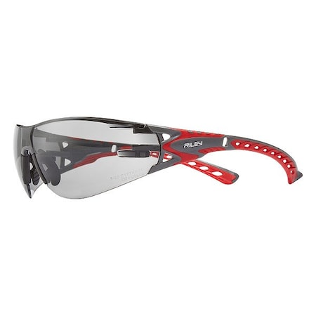 Globus Safety Glasses, Gray/Red, Gray Riley Stream Evo Small Grey