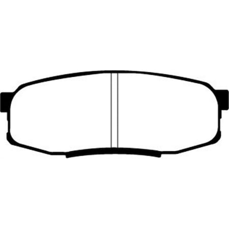 Ebc Greenstuff Rear Brake Pads for 2008 Lexus LX570 5.7L DP61816