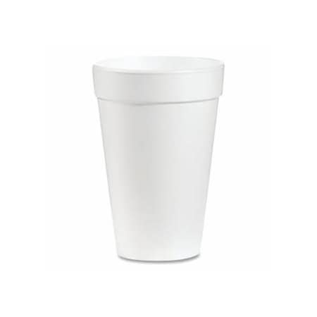 Dart Container Foam Cup, 16 oz, White, 40PK 863-16J16
