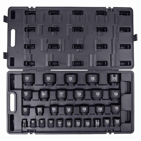 Sunex 3/4" Drive Impact Socket Set, SAE, 29 pcs 4696